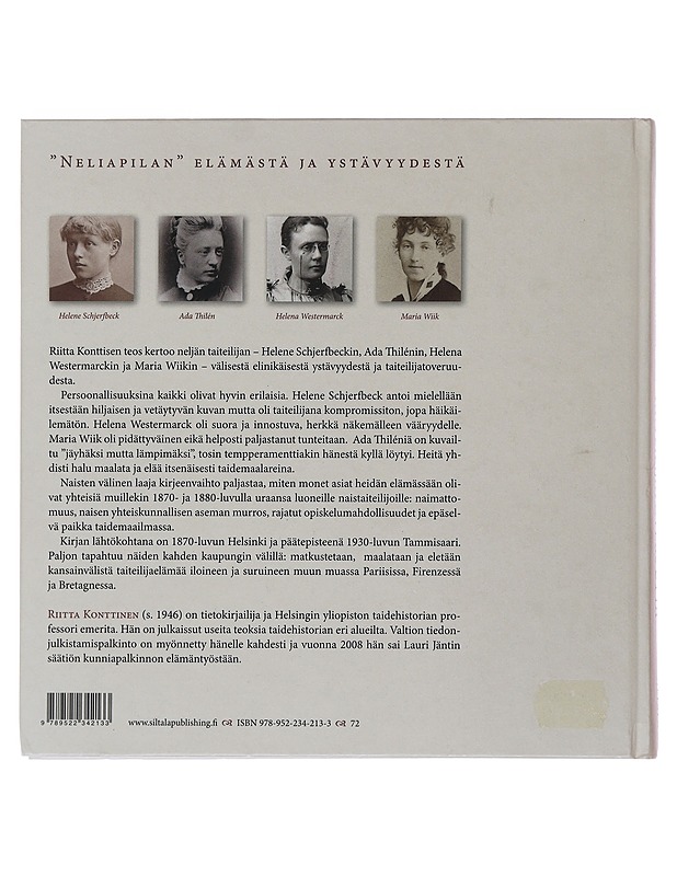 Taiteilijatoveruutta : Helene Schjerfbeck, Ada Thilén, Helena Westermarck ja Maria Wiik - Riitta Konttinen - Elämäkerrat ja muistelmat - 10105494395 - 1