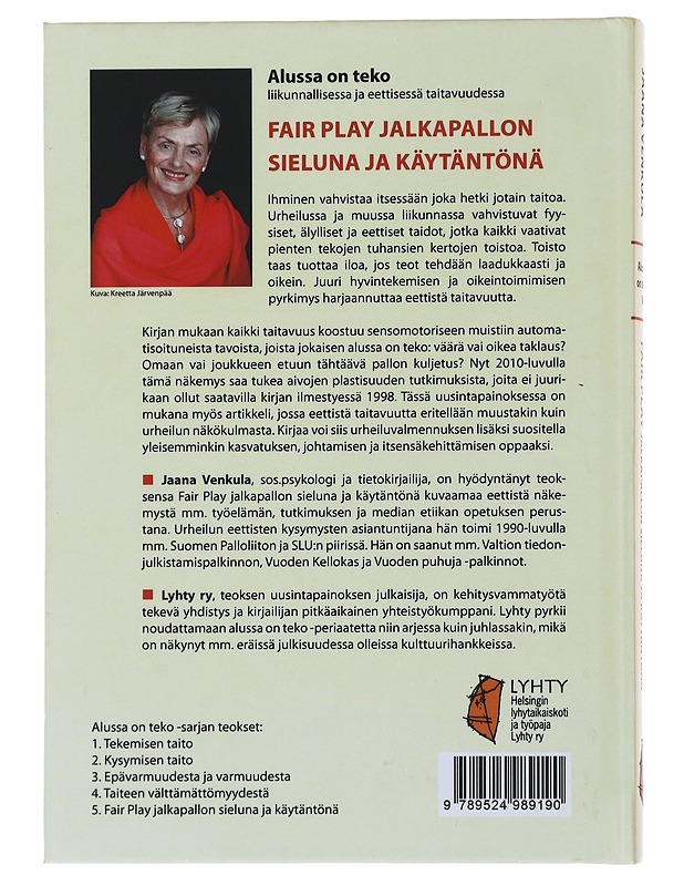 Fair play jalkapallon sieluna ja käytäntönä - Jaana Venkula - Tietokirjat ja oppaat - 10105494394 - 1
