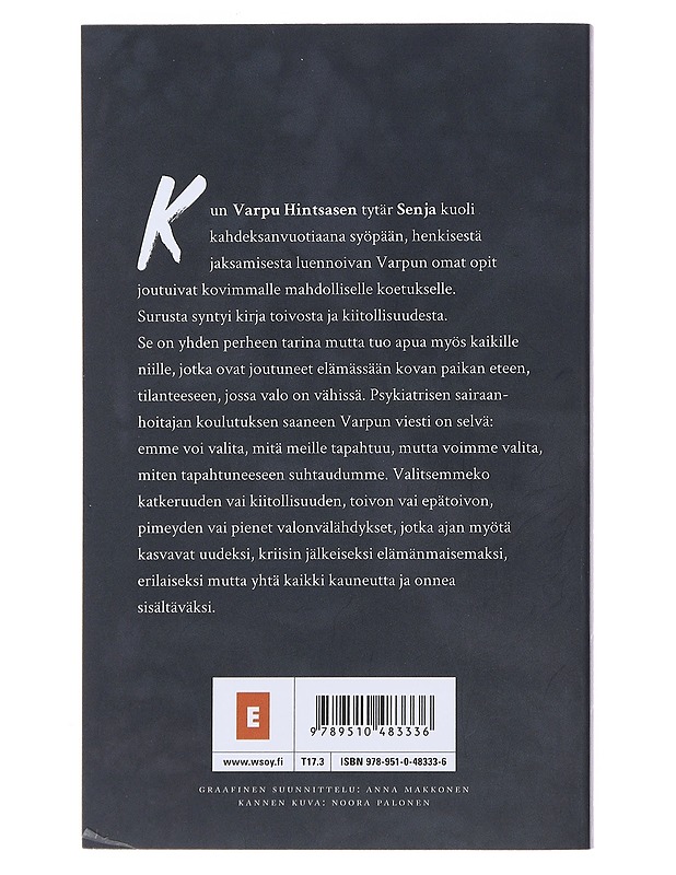 Valo joka ei kadonnutkaan - Hintsanen, Varpu - Elämäkerrat ja muistelmat - 10105494427 - 1