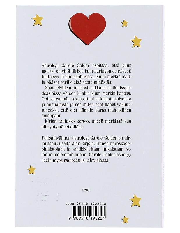 Astrologiaa kuun merkeissä - Golder, Carole - Tietokirjat ja oppaat - 10105494447 - 1