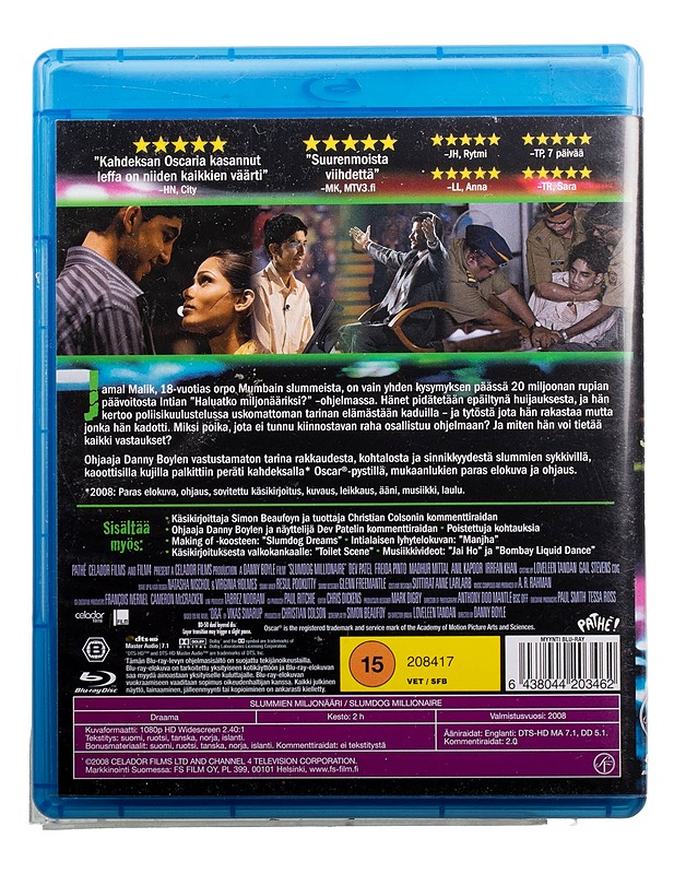 Slummien miljonääri - Blu-ray - Blu-ray-levyt - 10105494500 - 1