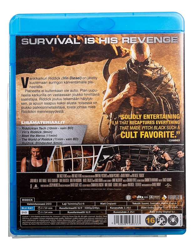 Riddick - DVD/Blu-ray  - DVD-elokuvat - 10105494522 - 1