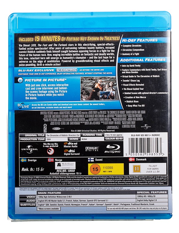Riddick - Blu-ray - Blu-ray-levyt - 10105494534 - 1