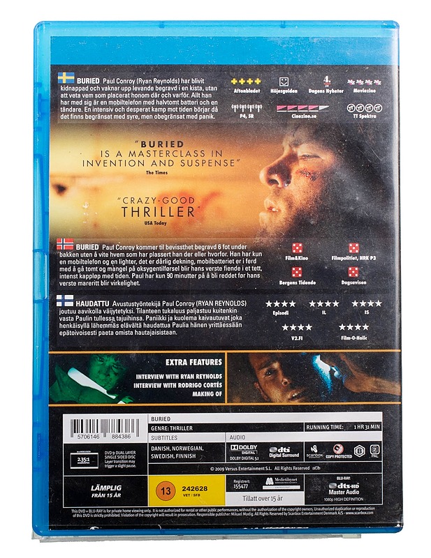 Buried - DVD/Blu-ray - DVD-elokuvat - 10105494594 - 1