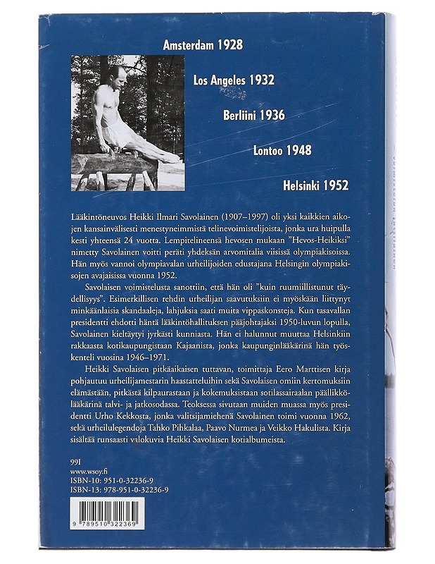 Heikki Savolainen : voimistelun jättiläinen - Eero Marttinen - Historiakirjat - 10105494621 - 1