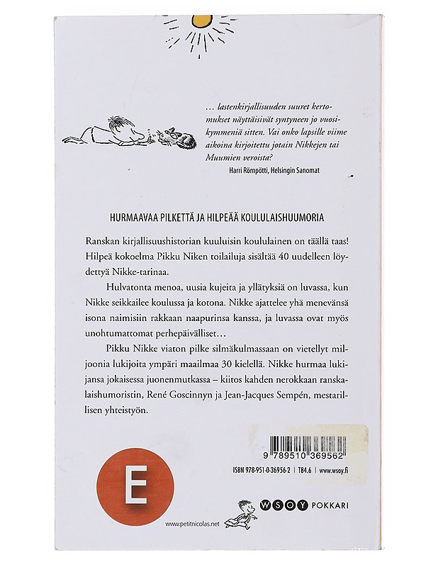 Pikku Niken uudet seikkailut. 1, Nikke palaa lomilta - Goscinny - Lastenkirjat - 10105494626 - 1
