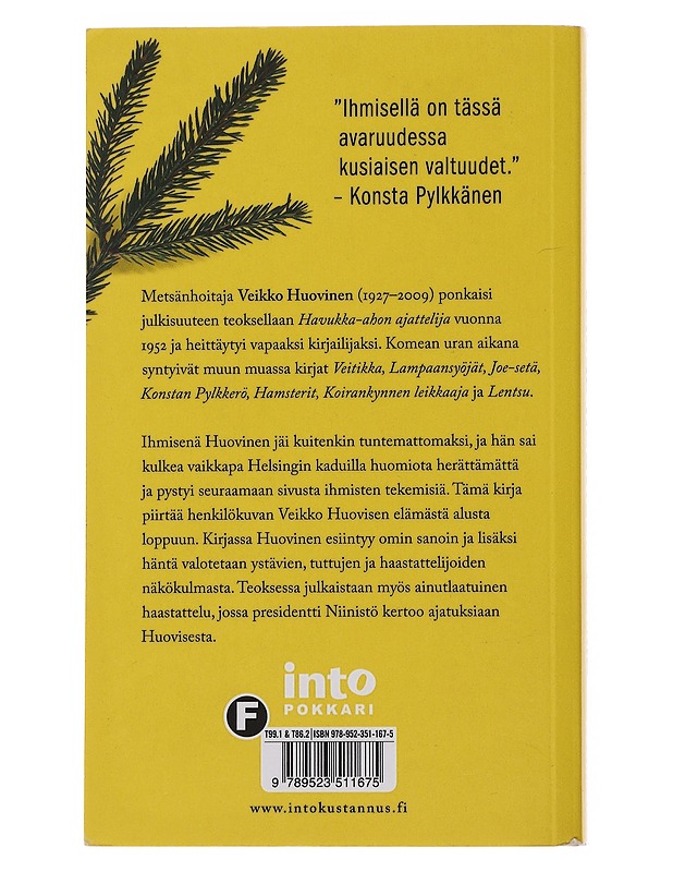 Veikko Huovisen elämä : hiljaisen hymyn mies - Eero Marttinen - Elämäkerrat ja muistelmat - 10105494631 - 1