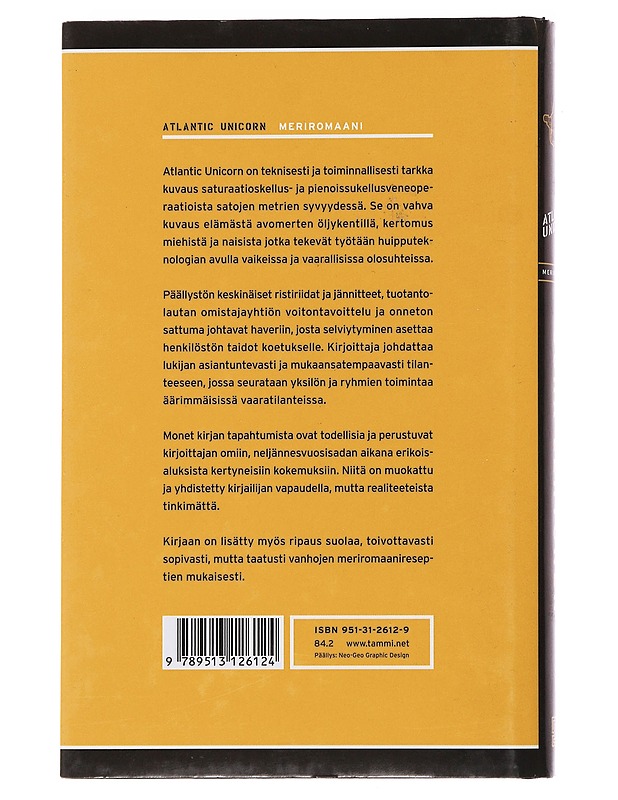 Atlantic Unicorn : meriromaani - Juha Lehtonen - Romaanit ja novellit - 10105494664 - 1