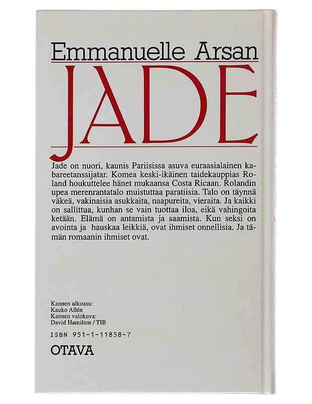 Jade - Arsan, Emmanuelle - Romaanit ja novellit - 10105494670 - 1