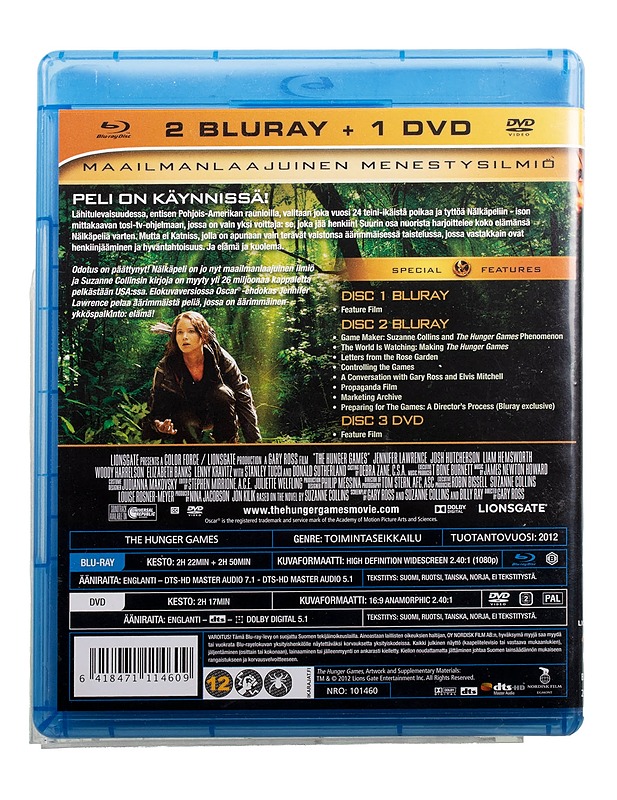 Nälkäpeli - DVD/Blu-ray - DVD-elokuvat - 10105494688 - 1