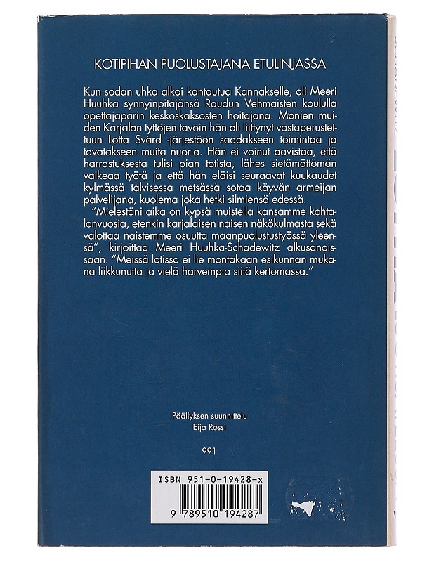 Lottia luotisateessa - Meeri Huuhka-Schadewitz - Elämäkerrat ja muistelmat - 10105494703 - 1
