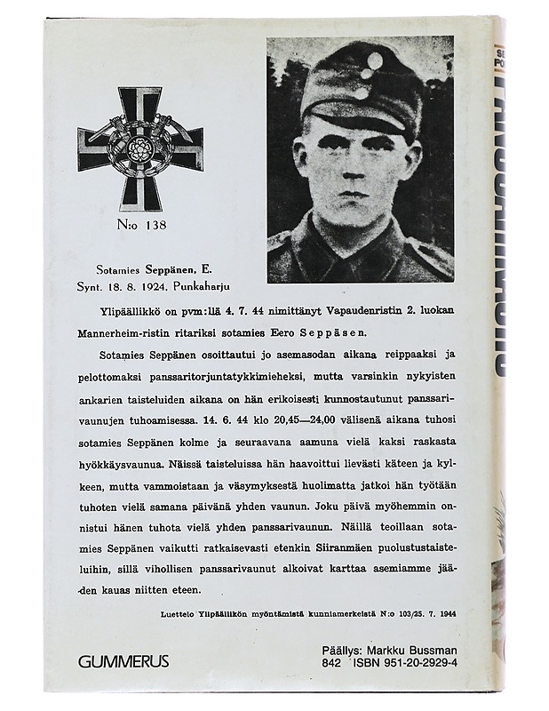 Panssarikauhu - Seppo Porvali - Romaanit ja novellit - 10105494711 - 1