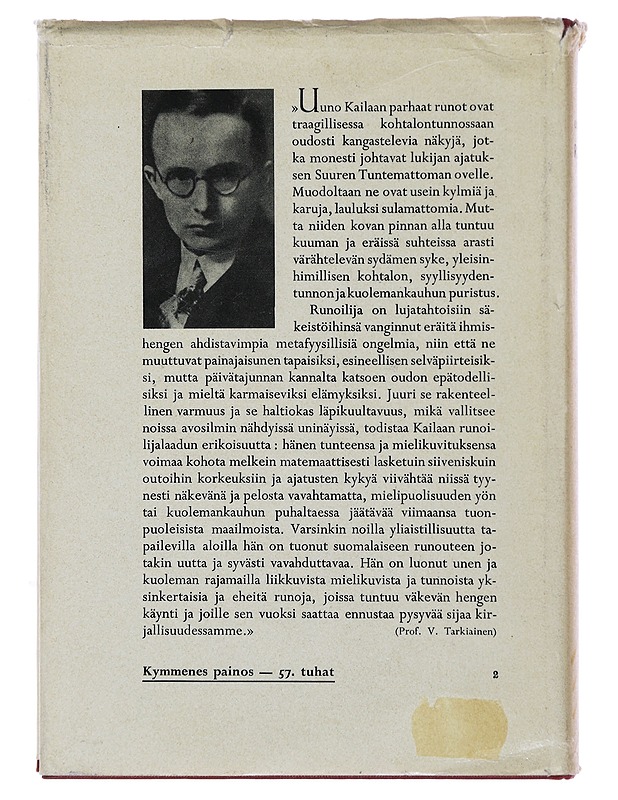 Runoja - Uuno Kailas - Runot ja näytelmät - 10105494733 - 1