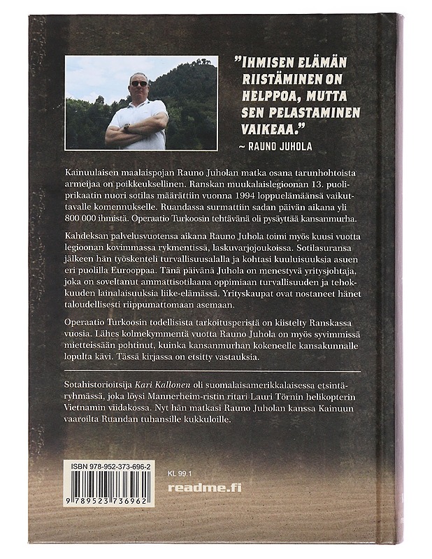 Operaatio Turkoosin taistelija - Kallonen, Kari - Elämäkerrat ja muistelmat - 10105494747 - 1