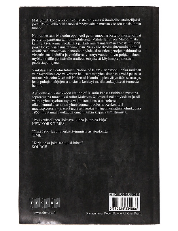 Malcolm X - Haley, Alex - Elämäkerrat ja muistelmat - 10105494751 - 1