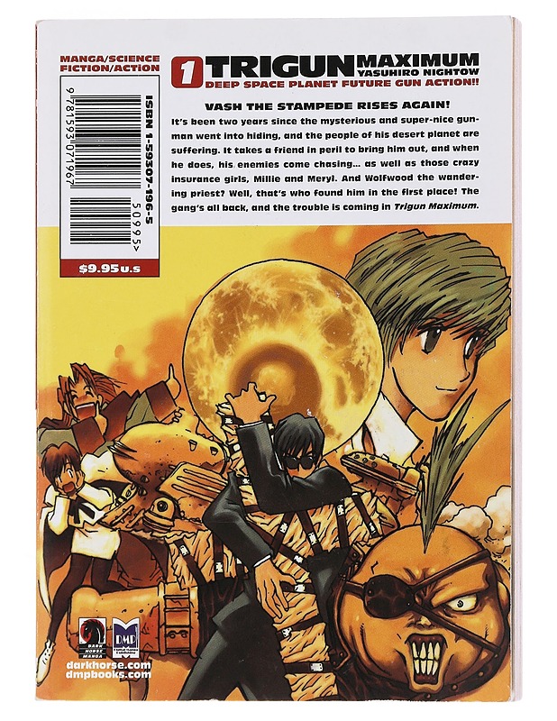 Trigun Maximum Volume 1 : Hero Returns - Yasuhiro Nightow - Sarjakuvat - 10105494826 - 1