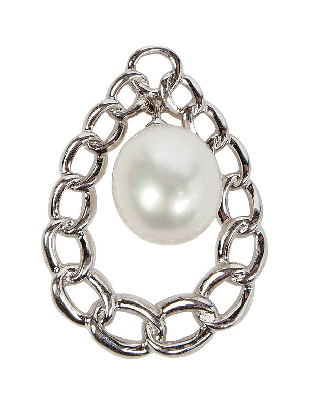 Hopeinen amuletti helmellä - Askartelu - 10105494924 - 0