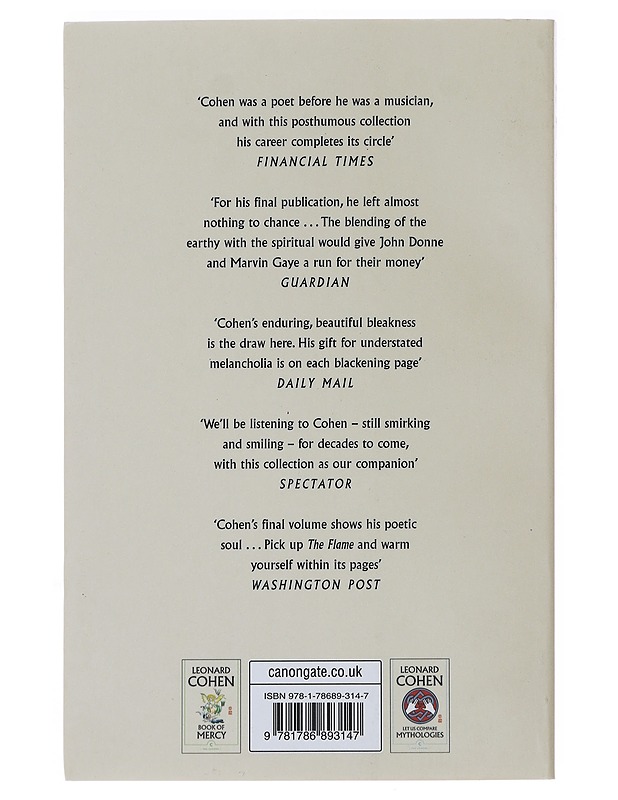 The Flame - Leonard Cohen - Runot ja näytelmät - 10105494966 - 1