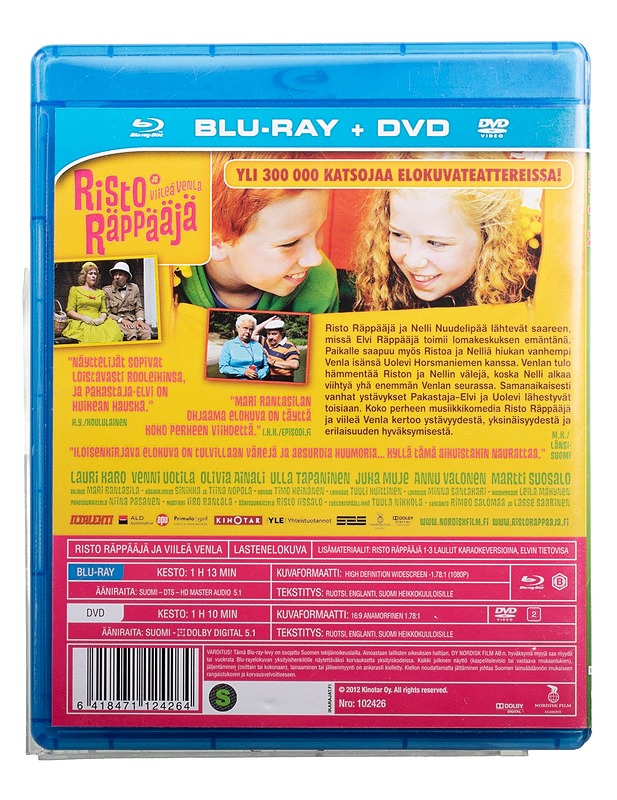 Risto Räppääjä  ja viileä Venla - DVD/Blu-ray - DVD-elokuvat - 10105494965 - 1