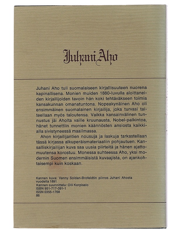 Juhani Aho - Niemi, Juhani  - Elämäkerrat ja muistelmat - 10105495010 - 1