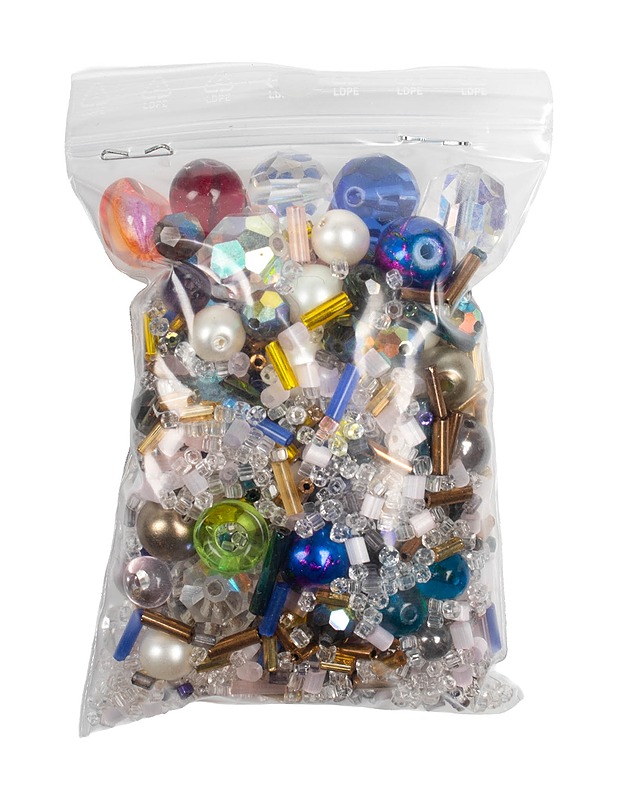 Kylmäsävyiset lasihelmet 90 g - Askartelu - 10105495052 - 0