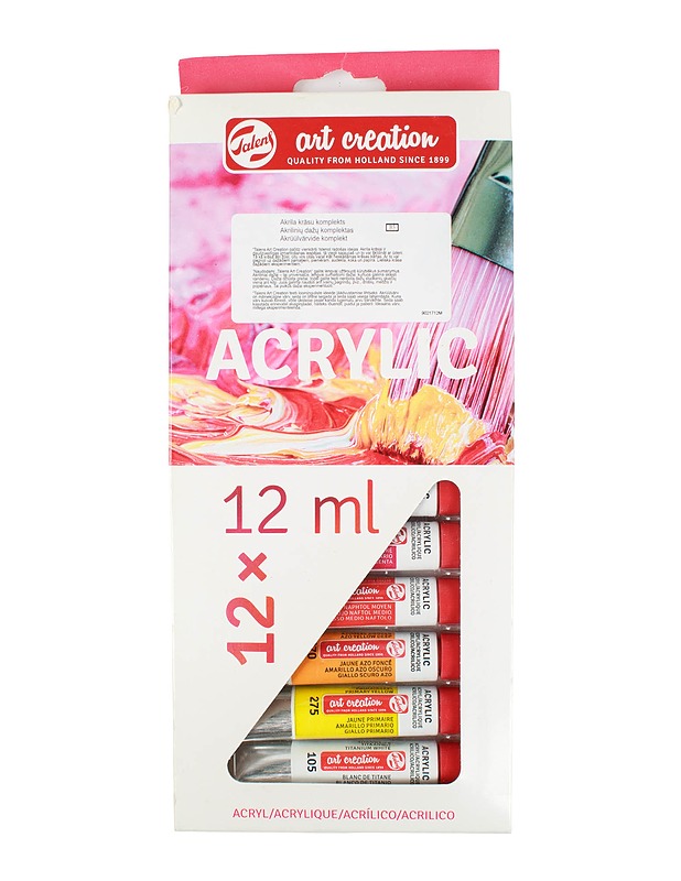 TALENS Art Creation akryylimaalit, 12 kpl - Askartelu - 10105495063 - 0