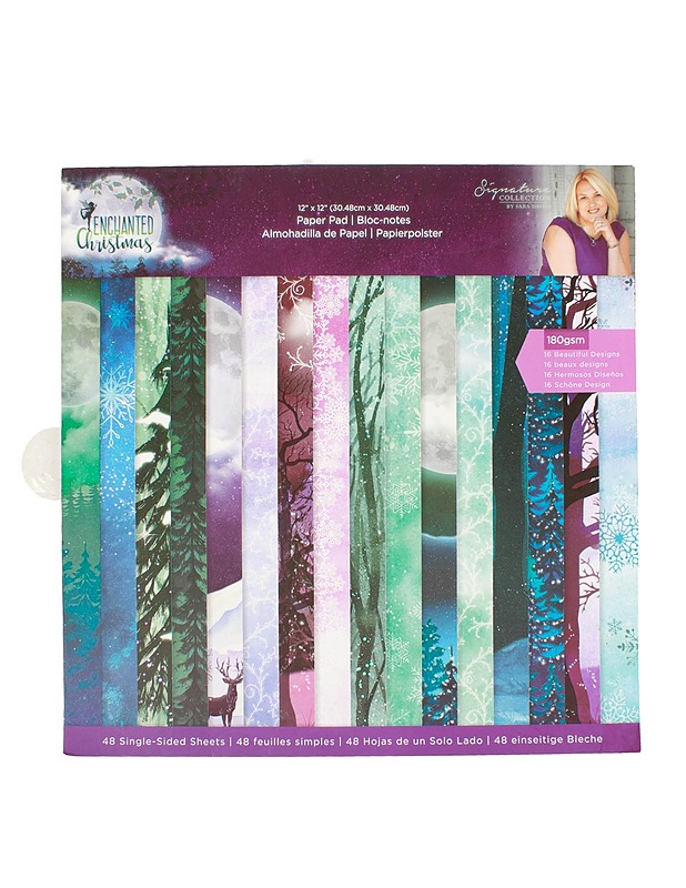 ENCHANTED Christmas Paper Pad kuviopaperi - Askartelu - 10105495173 - 0
