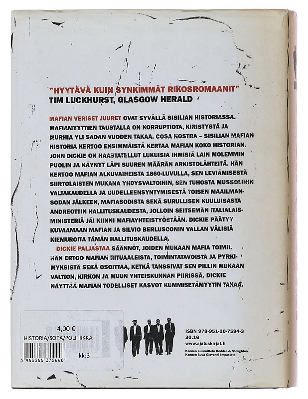Cosa Nostra - John Dickie - Historiakirjat - 10105495193 - 1