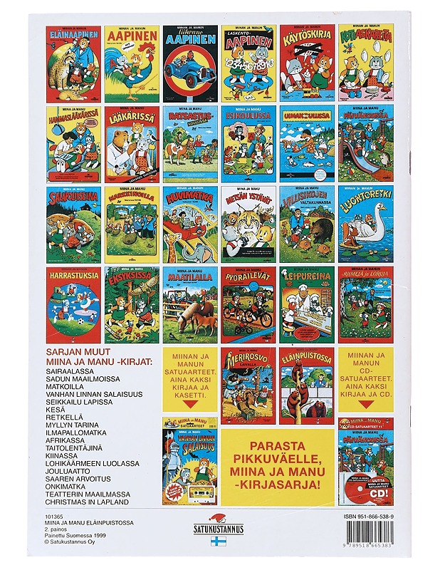 Miina ja Manu eläinpuistossa - Teutori  - Lastenkirjat - 10105495236 - 1