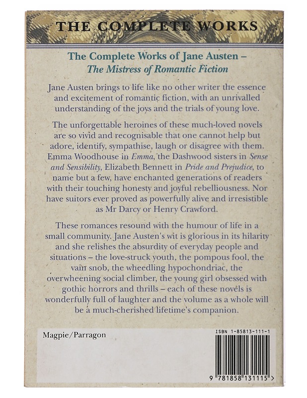 The Complete Works of Jane Austen - Jane Austen - Romaanit ja novellit - 10105495246 - 1