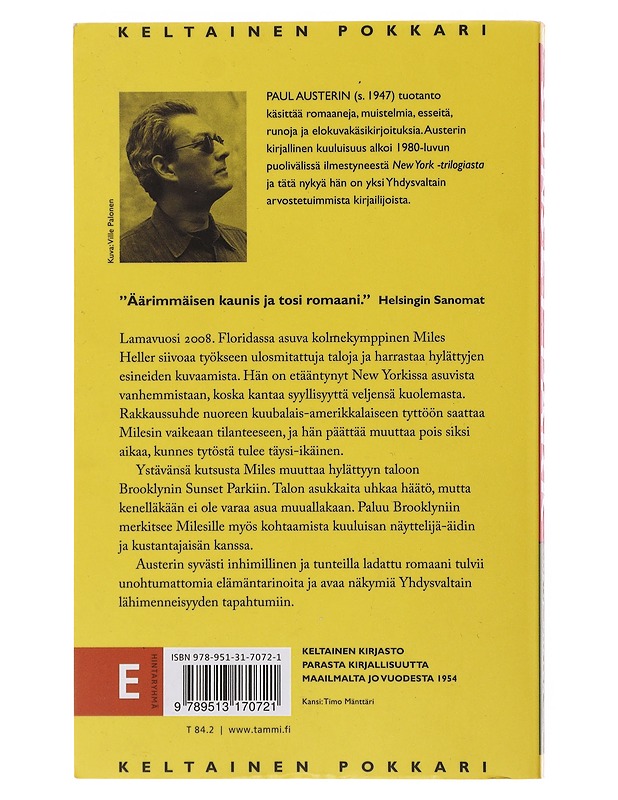 Sunset Park - Paul Auster  - Romaanit ja novellit - 10105495256 - 1