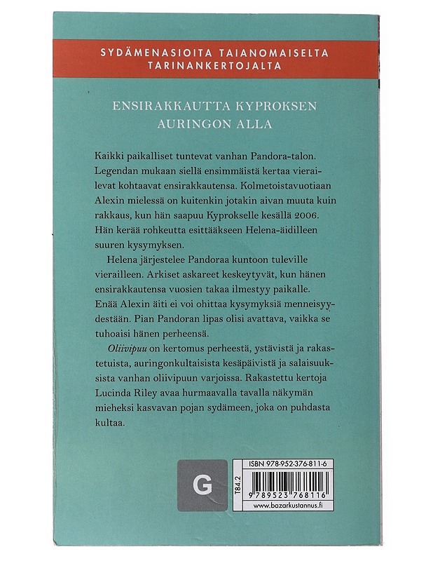 Oliivipuu - Lucinda Riley  - Romaanit ja novellit - 10105495318 - 1