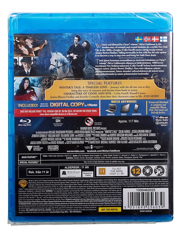 Winter's Tale - Blu-Ray - Blu-ray-levyt - 10105495323 - 1