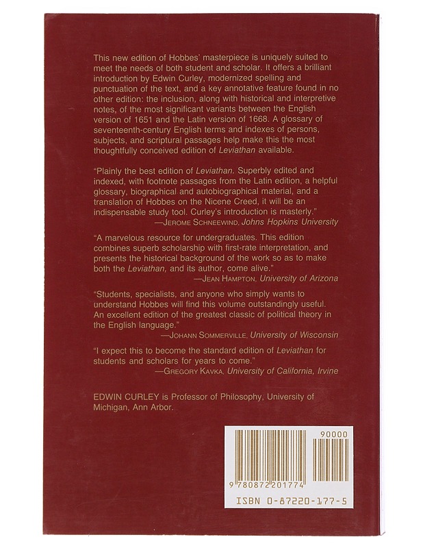 Leviathan - Hobbes - Historiakirjat - 10105495331 - 1