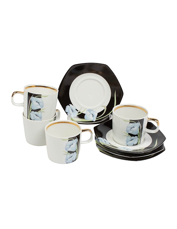 KARLOVARSKY kahvikuppi ja tassi, 4 paria - Mukit ja kahvikupit - 10105495405 - 0