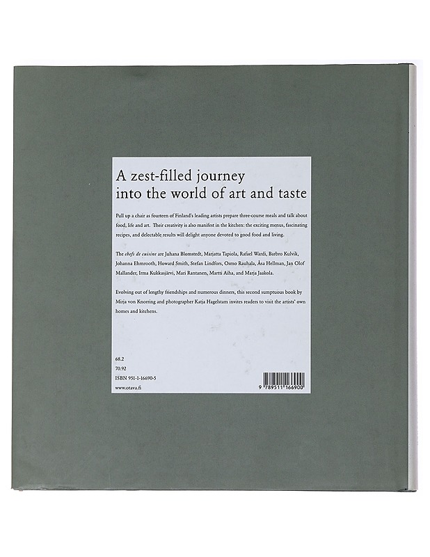 Zest Finnish Artists in the Kitchen - Knorring, Mirja Von. - Ruokakirjat - 10105495463 - 1