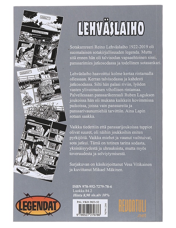 Sotakamreeri Reino Lehväslaiho - Vitikainen, Vesa - Sarjakuvat - 10105495496 - 1