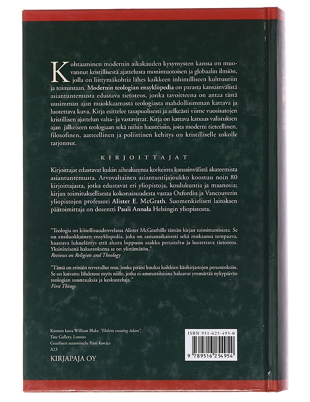 Modernin teologian ensyklopedia - Alister E. McGrath - Tietokirjat ja oppaat - 10105495506 - 1