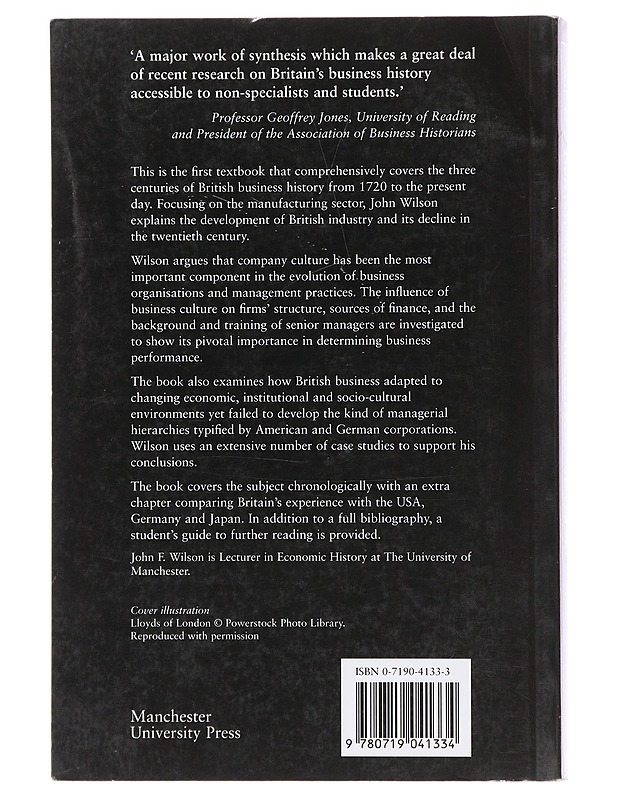 British business history, 1720-1994 - John F. Wilson - Historiakirjat - 10105495560 - 1