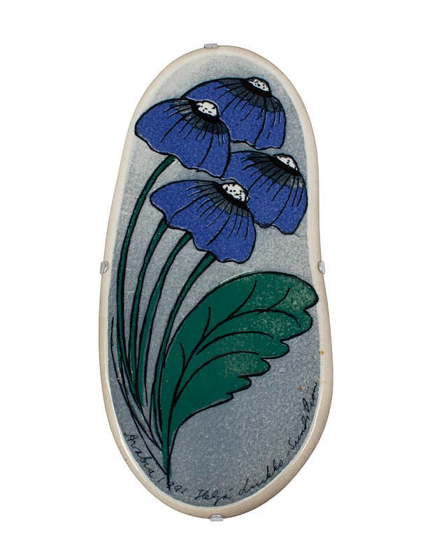 ARABIA Sateenvarjokukat seinälaatta - Designsuosikit - 10105495579 - 0