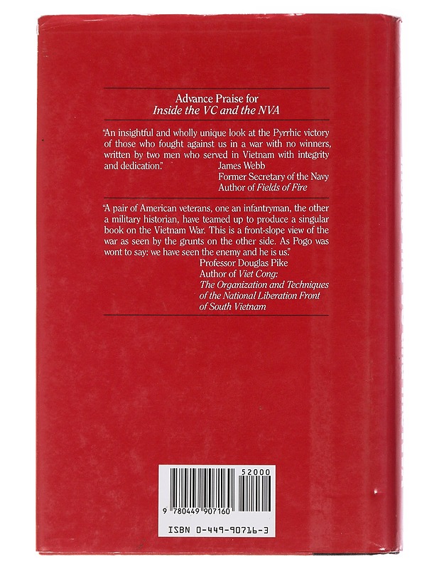 Inside the VC and the NVA - Michael Lee Lanning; Dan Cragg - Tietokirjat ja oppaat - 10105495621 - 1