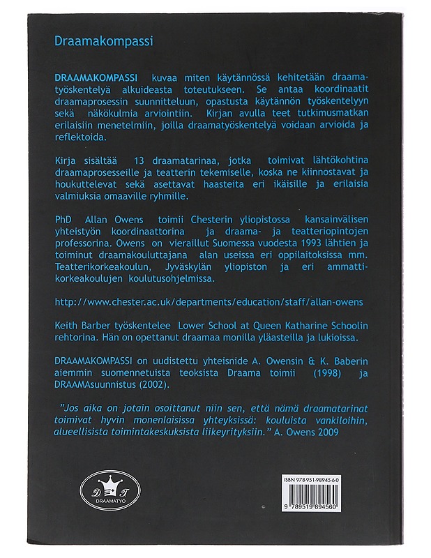 Draamakompassi - Owens, Allan - Tietokirjat ja oppaat - 10105495630 - 1