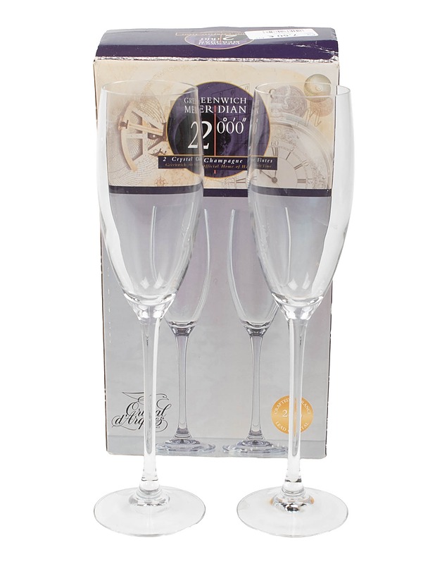 CRISTAL D'ARQUES Greenwich Meridian samppanjalasi, 2 kpl - Lasit - 10105495657 - 0