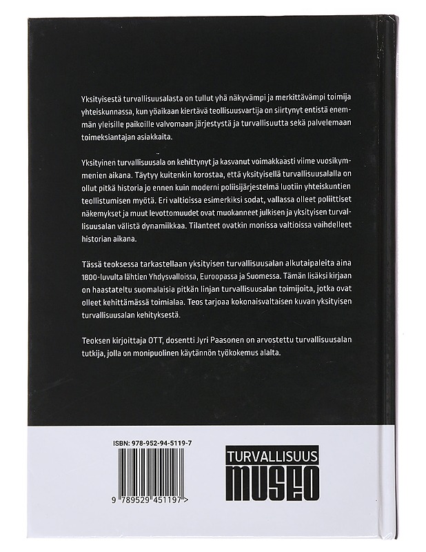 Yksityisen turvallisuusalan historia - Jyri Paasonen - Historiakirjat - 10105495668 - 1