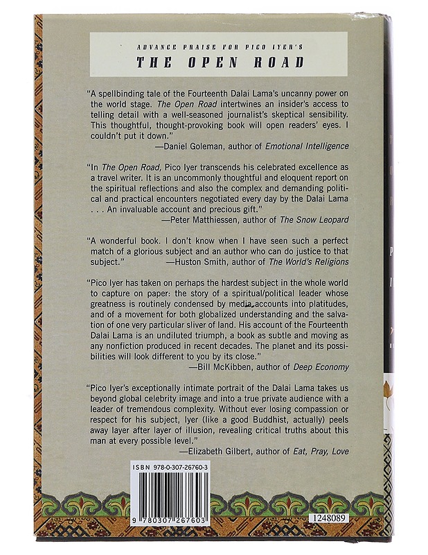 The Open Road: The Global Journey of the Fourteenth Dalai Lama - Pico Iyer - Elämäkerrat ja muistelmat - 10105495718 - 1