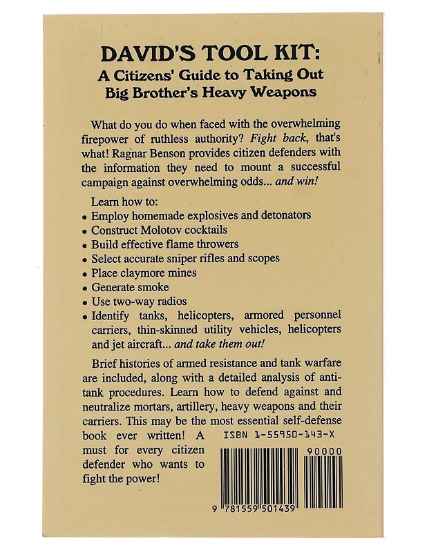 David's Tool Kit - Ragnar Benson - Historiakirjat - 10105495733 - 1