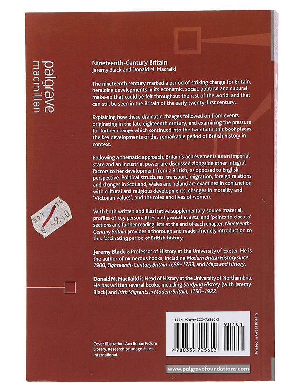 Nineteenth-century Britain - Black, Jeremy - Historiakirjat - 10105495908 - 1
