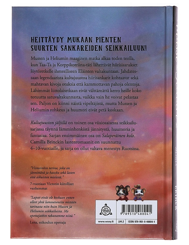 Musse & Helium 2 : Kultajuuston jäljillä - Brinck, Camilla - Lastenkirjat - 10105495926 - 1