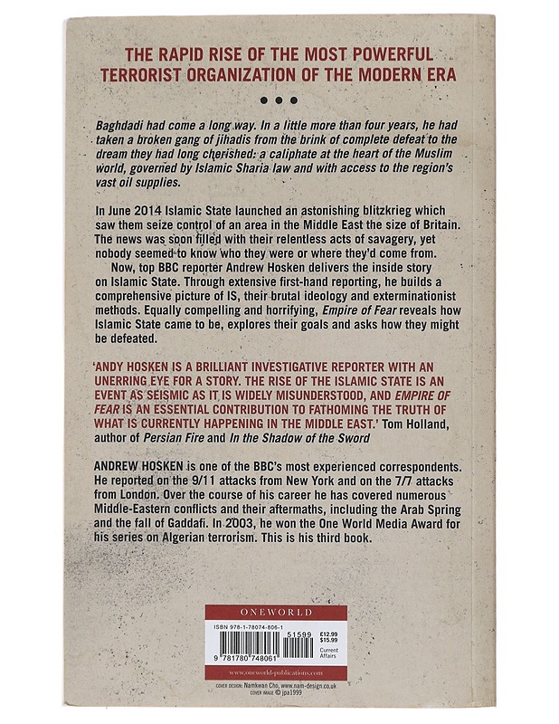 Empire of fear : inside the Islamic State - Hosken, Andrew - Tietokirjat ja oppaat - 10105495984 - 1