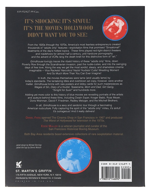 Grindhouse: The Forbidden World of "Adults Only" Cinema - Muller, Eddie; Faris, Daniel - Tietokirjat ja oppaat - 10105495999 - 1